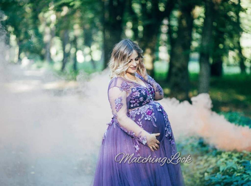 Maternity Dress for Photoshoot Lace Pregnant Dress Maxi Gown Photography  Photo Shoot Dress - Walmart.com